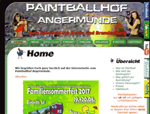 Tablet Screenshot of paintball-eventhof.de